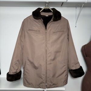 Vintage Union Made Jacket Faux Fur Collar ILGWU Made in USA